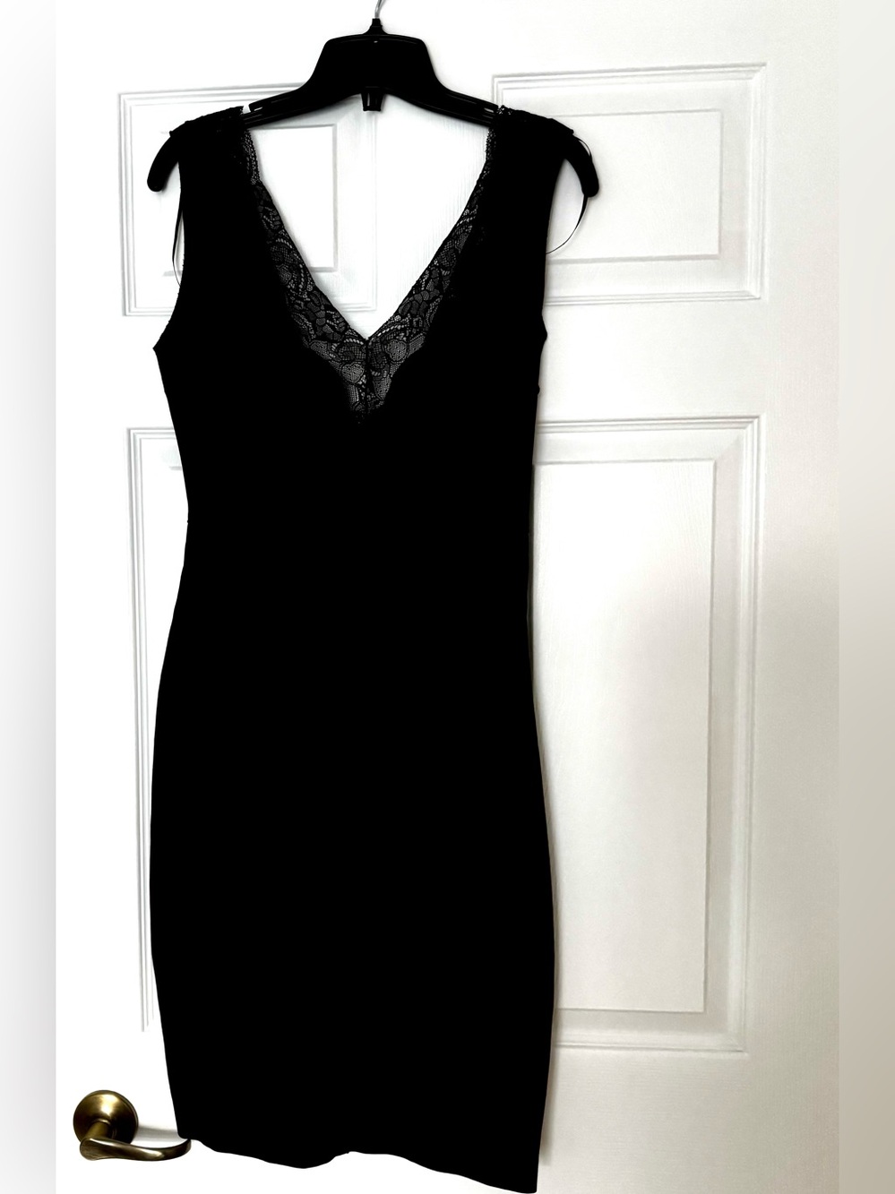 ZARA Black Lace-Trim dress